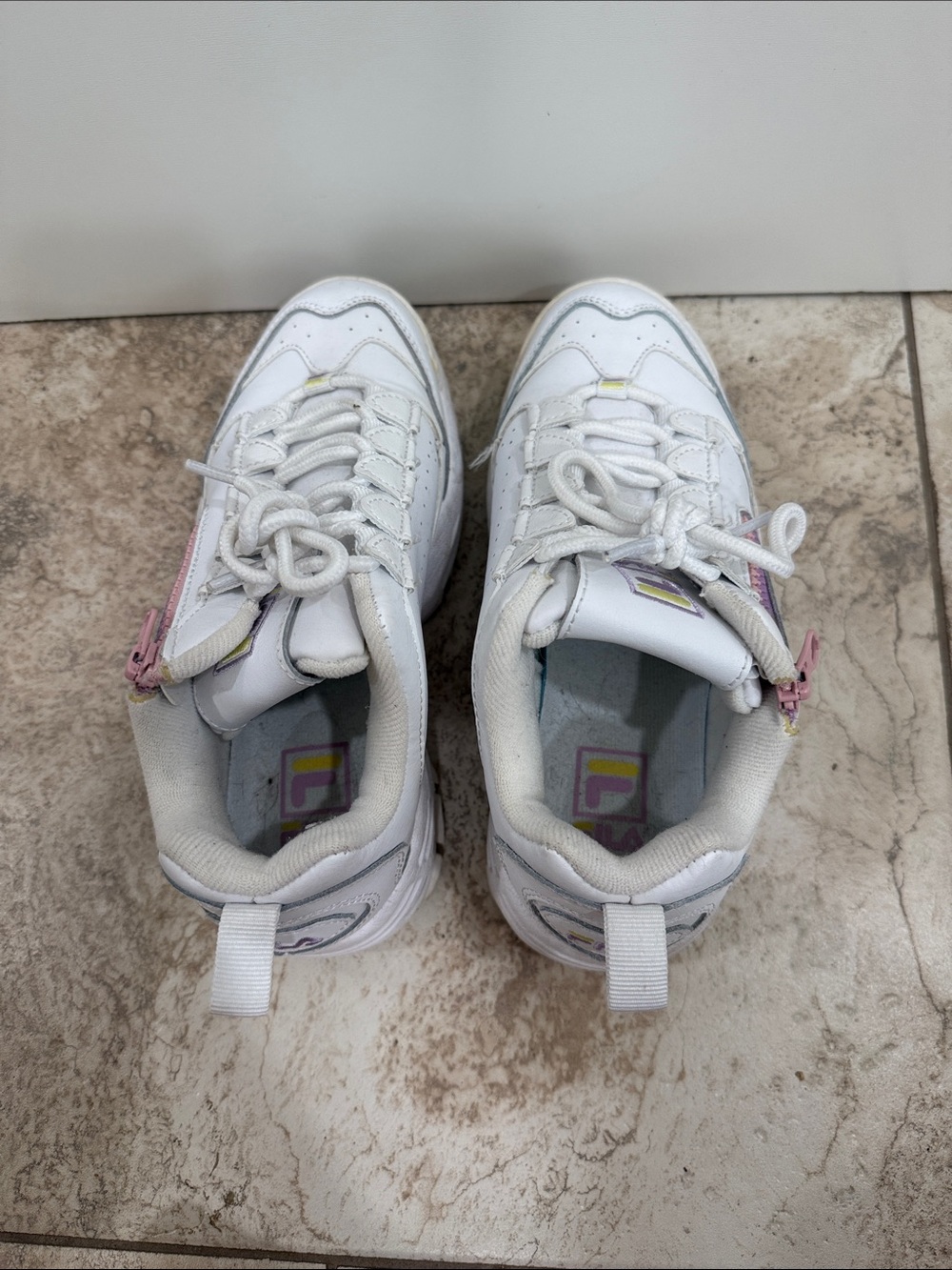 Womens Fila Disruptor 3 Zip Chunky Sneakers - Picture 6 of 10